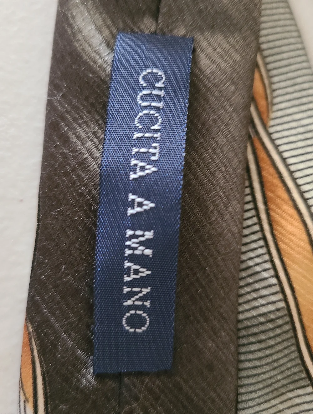 marco laurenti hand sewn 100% silk tie made in italy